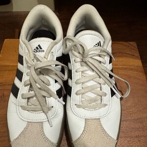 Adidas Kids White and Black Sneakers
